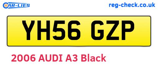 YH56GZP are the vehicle registration plates.
