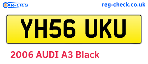 YH56UKU are the vehicle registration plates.