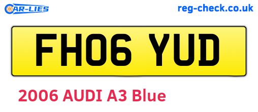 FH06YUD are the vehicle registration plates.
