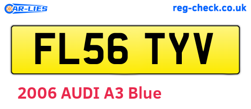 FL56TYV are the vehicle registration plates.