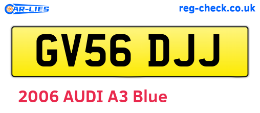 GV56DJJ are the vehicle registration plates.