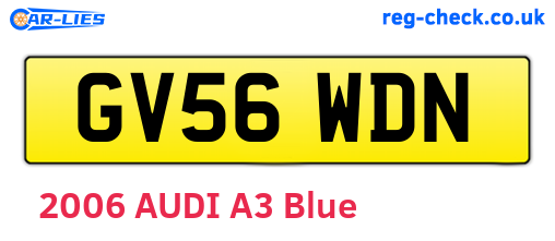 GV56WDN are the vehicle registration plates.