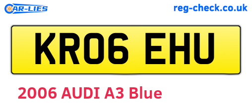 KR06EHU are the vehicle registration plates.