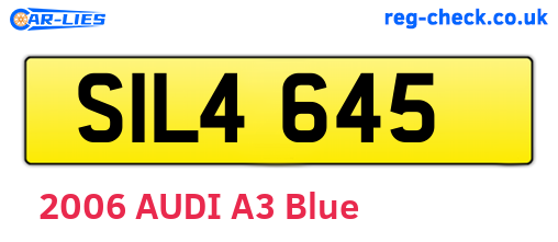 SIL4645 are the vehicle registration plates.