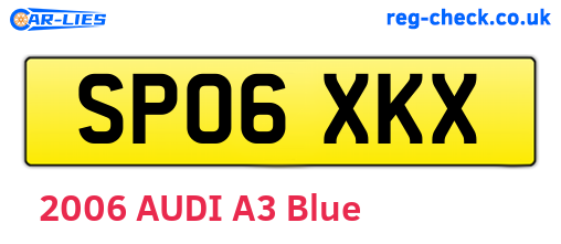 SP06XKX are the vehicle registration plates.