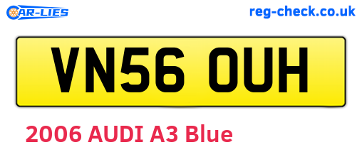 VN56OUH are the vehicle registration plates.