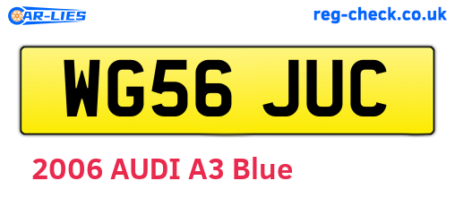 WG56JUC are the vehicle registration plates.