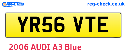YR56VTE are the vehicle registration plates.