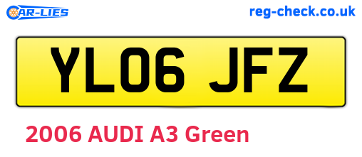 YL06JFZ are the vehicle registration plates.