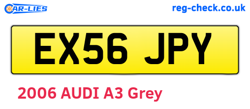 EX56JPY are the vehicle registration plates.