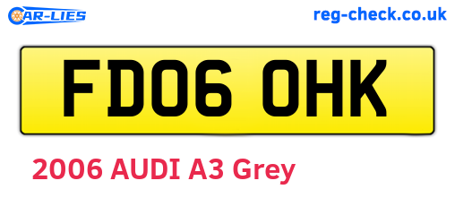 FD06OHK are the vehicle registration plates.