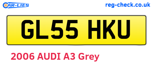 GL55HKU are the vehicle registration plates.