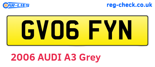 GV06FYN are the vehicle registration plates.