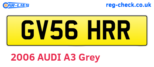 GV56HRR are the vehicle registration plates.