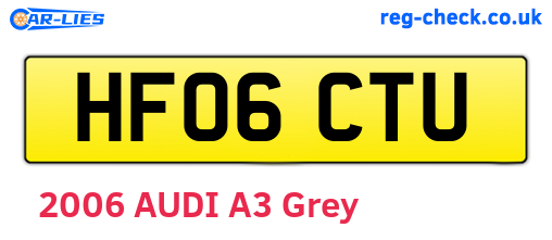 HF06CTU are the vehicle registration plates.