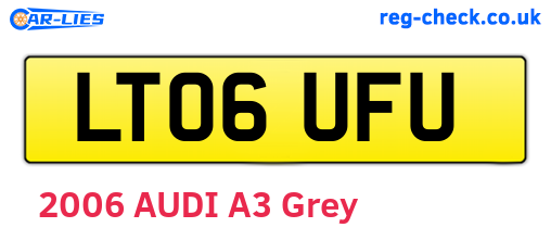 LT06UFU are the vehicle registration plates.