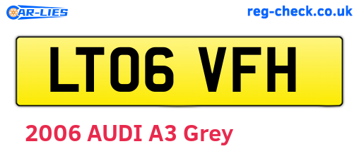 LT06VFH are the vehicle registration plates.