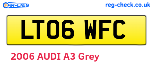 LT06WFC are the vehicle registration plates.