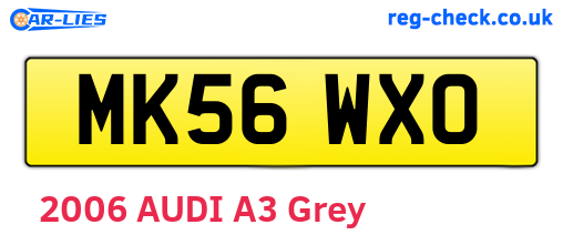 MK56WXO are the vehicle registration plates.
