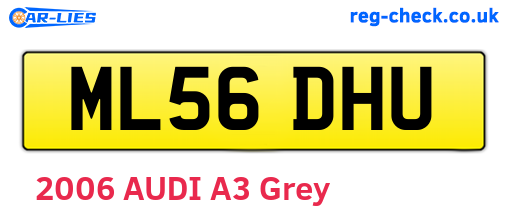 ML56DHU are the vehicle registration plates.