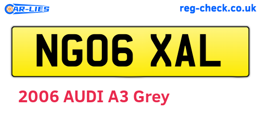 NG06XAL are the vehicle registration plates.