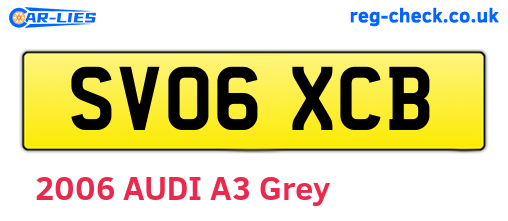 SV06XCB are the vehicle registration plates.