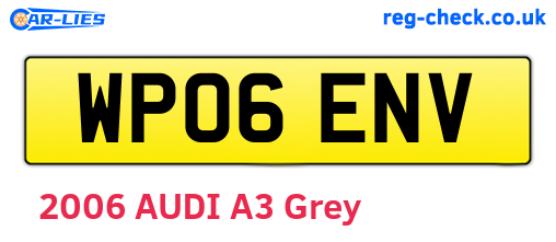 WP06ENV are the vehicle registration plates.