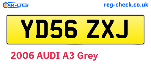 YD56ZXJ are the vehicle registration plates.