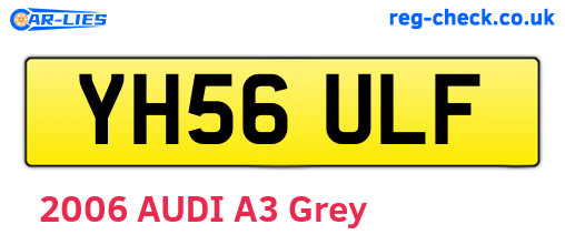 YH56ULF are the vehicle registration plates.
