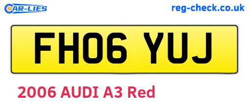 FH06YUJ are the vehicle registration plates.