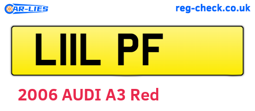 L11LPF are the vehicle registration plates.
