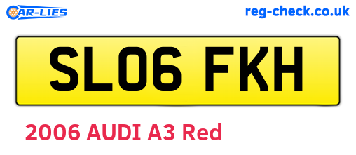 SL06FKH are the vehicle registration plates.
