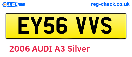 EY56VVS are the vehicle registration plates.