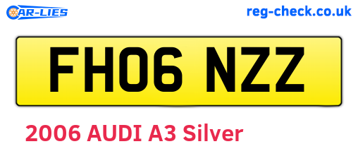 FH06NZZ are the vehicle registration plates.