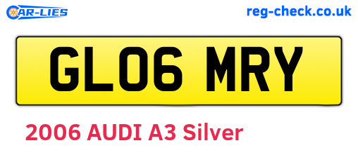 GL06MRY are the vehicle registration plates.
