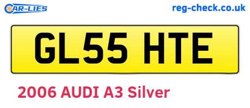 GL55HTE are the vehicle registration plates.
