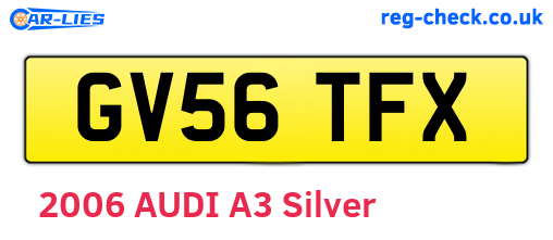GV56TFX are the vehicle registration plates.