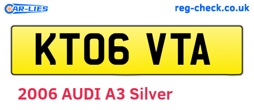 KT06VTA are the vehicle registration plates.
