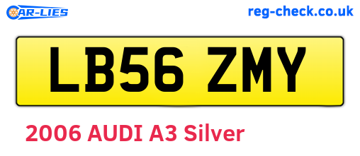 LB56ZMY are the vehicle registration plates.