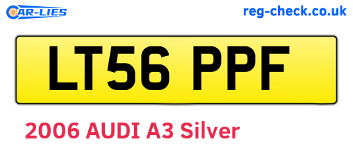 LT56PPF are the vehicle registration plates.