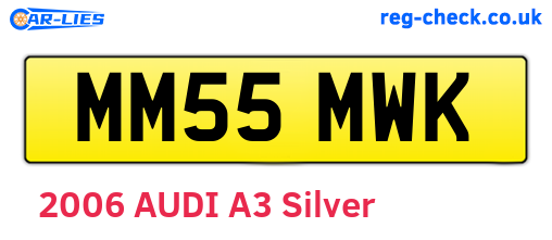 MM55MWK are the vehicle registration plates.