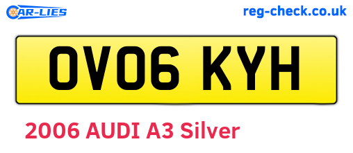 OV06KYH are the vehicle registration plates.