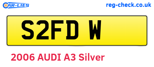 S2FDW are the vehicle registration plates.