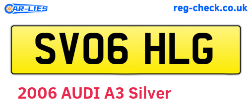 SV06HLG are the vehicle registration plates.