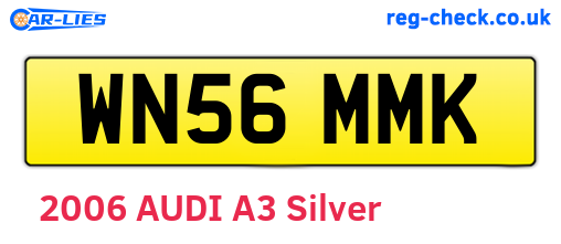 WN56MMK are the vehicle registration plates.