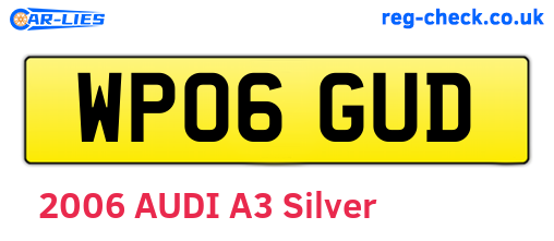 WP06GUD are the vehicle registration plates.