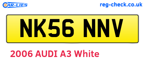 NK56NNV are the vehicle registration plates.