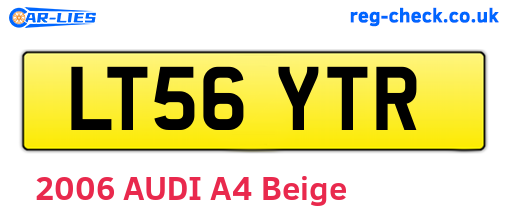 LT56YTR are the vehicle registration plates.
