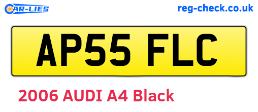 AP55FLC are the vehicle registration plates.