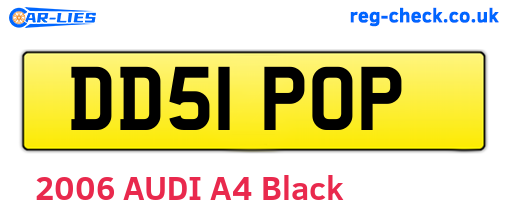 DD51POP are the vehicle registration plates.